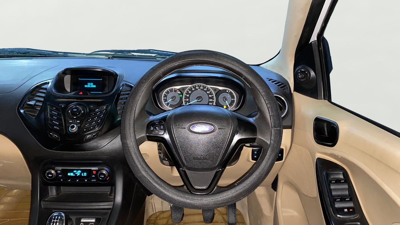 2015 Ford Figo Aspire TITANIUM PLUS 1.2 PETROL, Petrol, Manual, 73,930 km, Steering Wheel Close Up