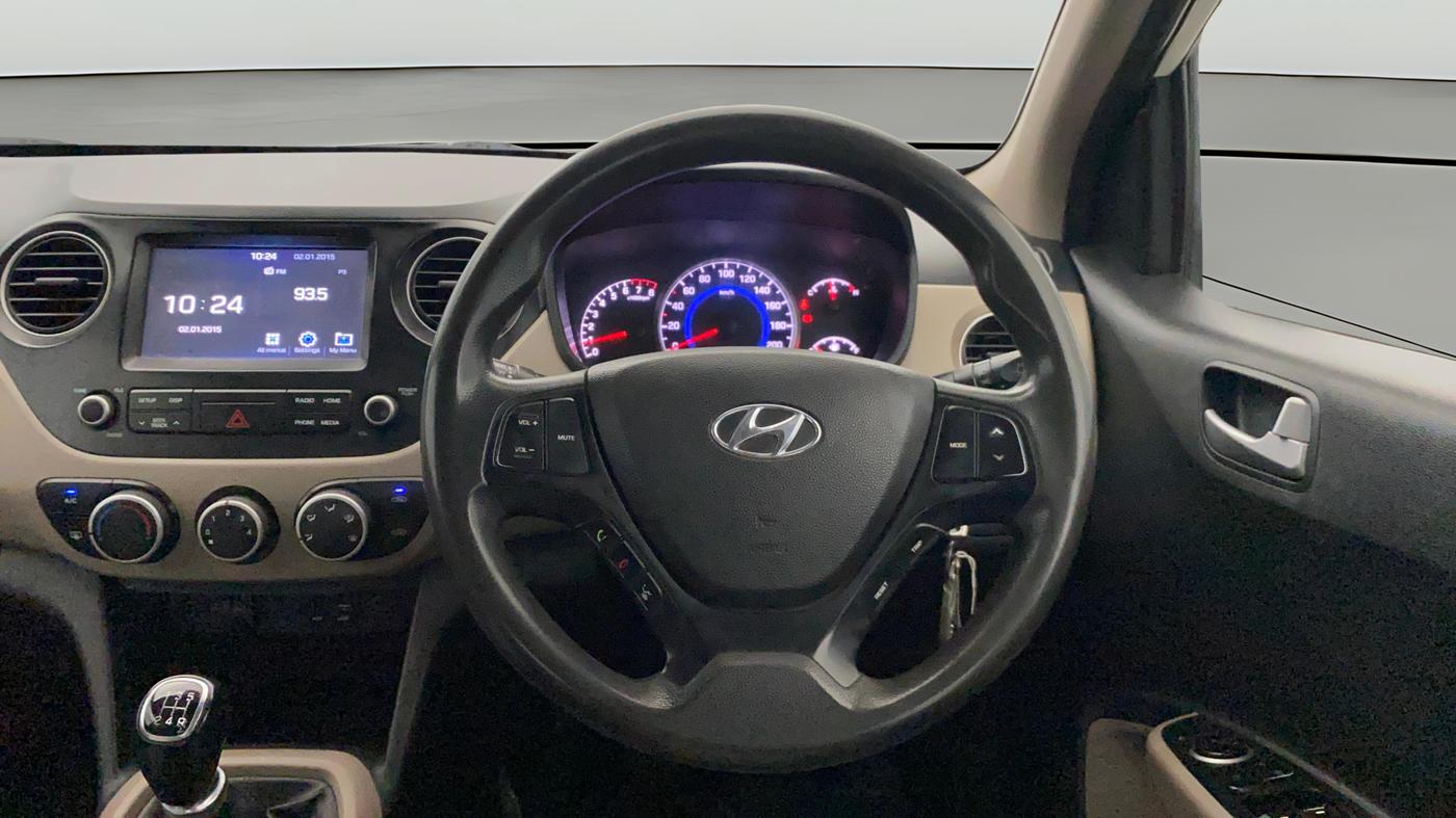 2018 Hyundai Grand i10 SPORTZ 1.2 KAPPA VTVT, Petrol, Manual, 1,12,798 km, Steering Wheel Close Up
