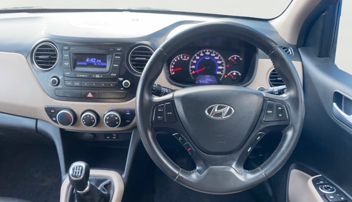 2016 Hyundai Grand i10 ASTA (O) 1.2 KAPPA VTVT, Petrol, Manual, 54,342 km, Steering Wheel Close Up