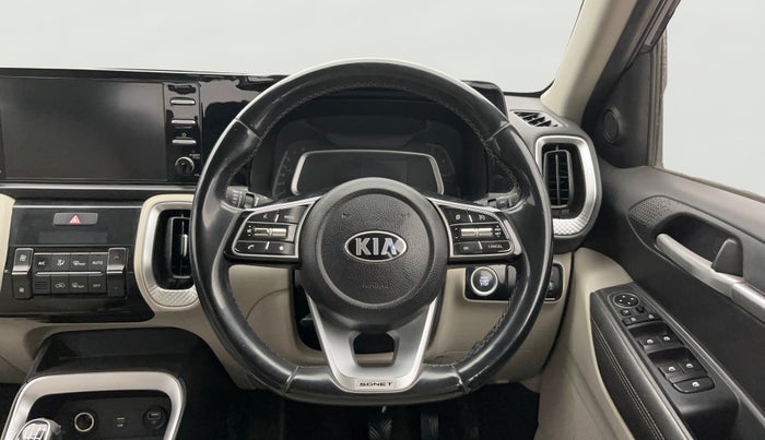 2021 KIA SONET HTX 1.0 IMT, Petrol, Manual, 72,619 km, Steering Wheel Close Up