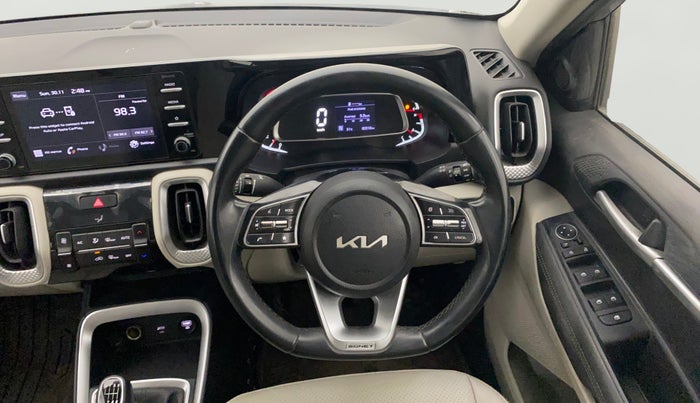 2022 KIA SONET HTX 1.0 IMT, Petrol, Manual, 79,993 km, Steering Wheel Close Up