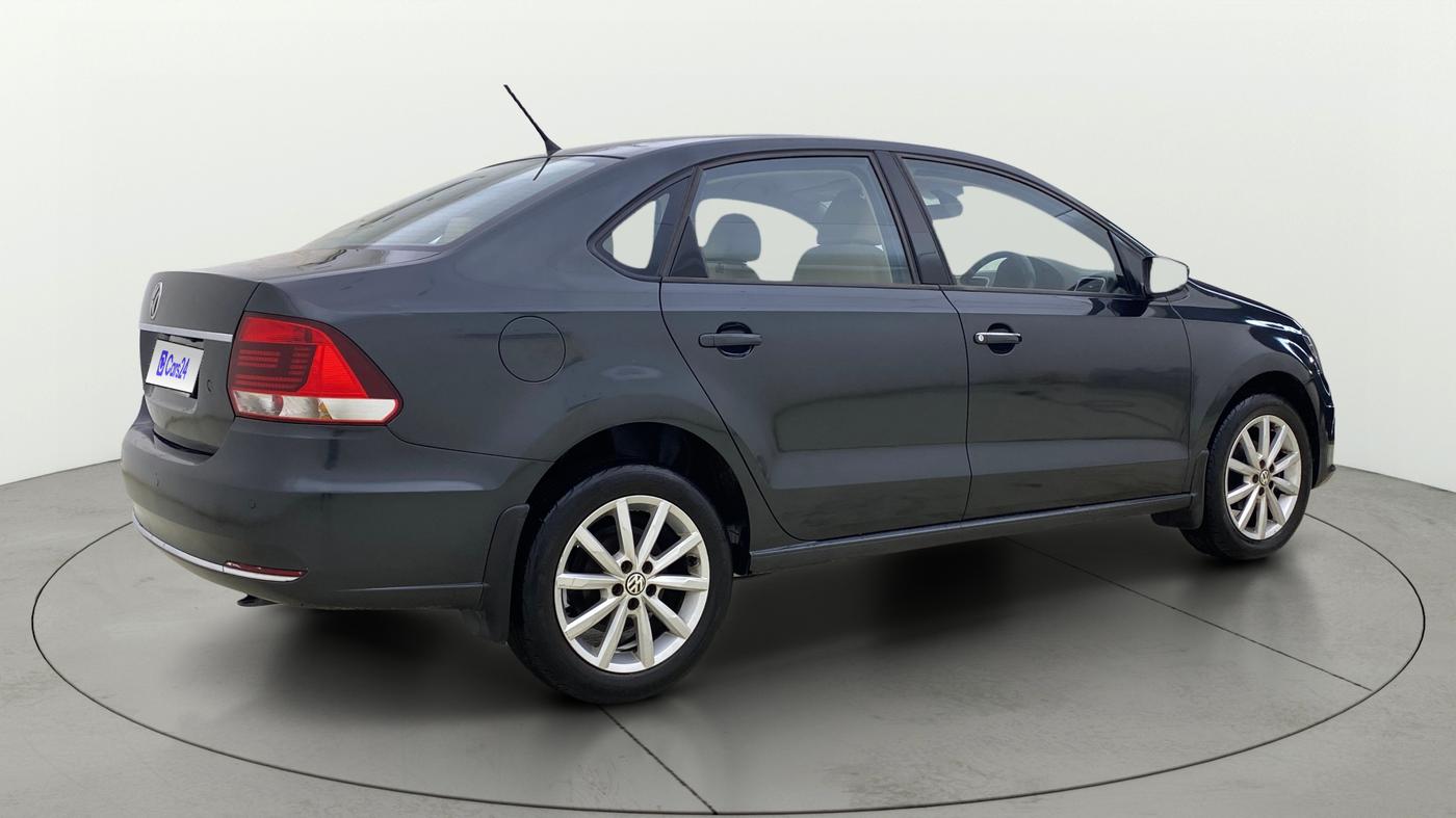 2017 Volkswagen Vento HIGHLINE PLUS 1.2 AT 16 ALLOY, Petrol, Automatic, 75,479 km, Right Back Diagonal