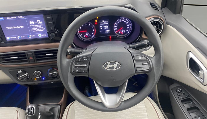 2024 Hyundai AURA SX 1.2 CNG, CNG, Manual, 11,706 km, Steering Wheel Close Up