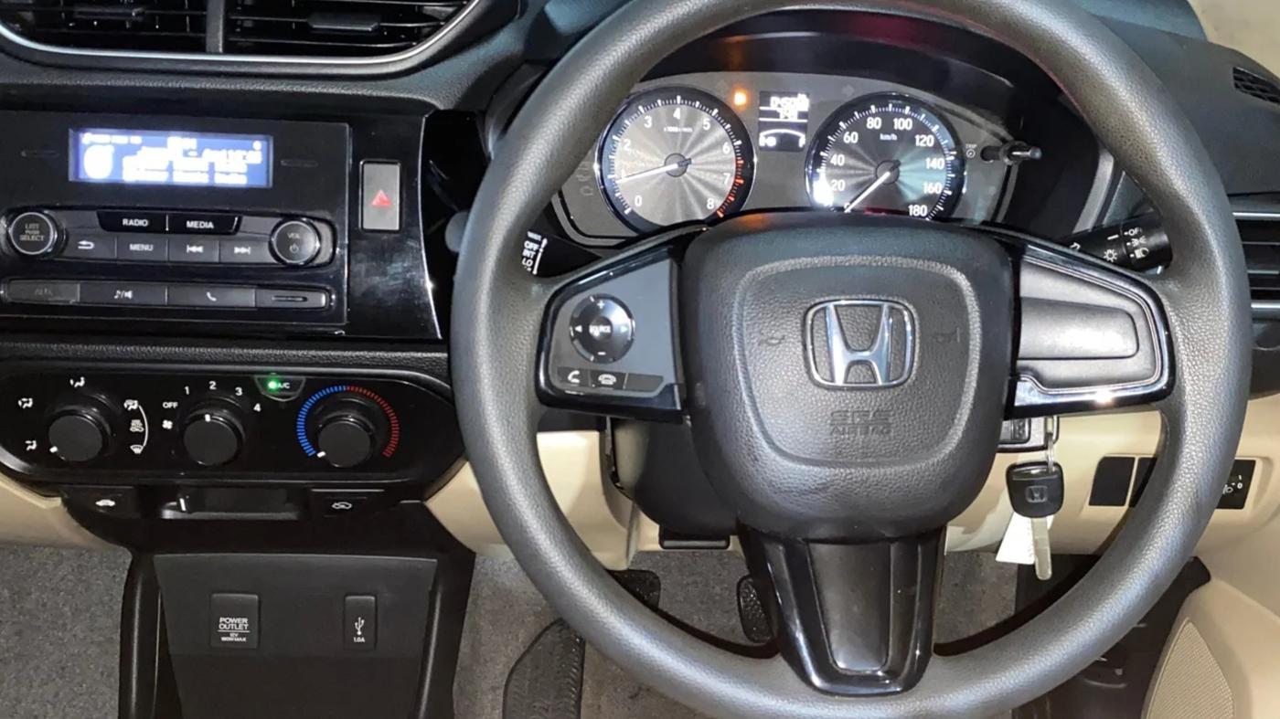 2018 Honda Amaze 1.2L I-VTEC S, Petrol, Manual, 45,065 km, Steering Wheel Close Up