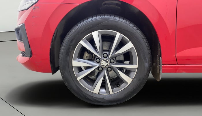 2023 Skoda SLAVIA STYLE 1.0L TSI AT, Petrol, Automatic, 17,580 km, Left Front Wheel