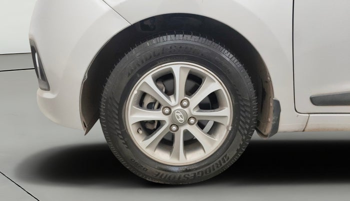 2015 Hyundai Grand i10 ASTA (O) 1.2 KAPPA VTVT, Petrol, Manual, 48,644 km, Left Front Wheel