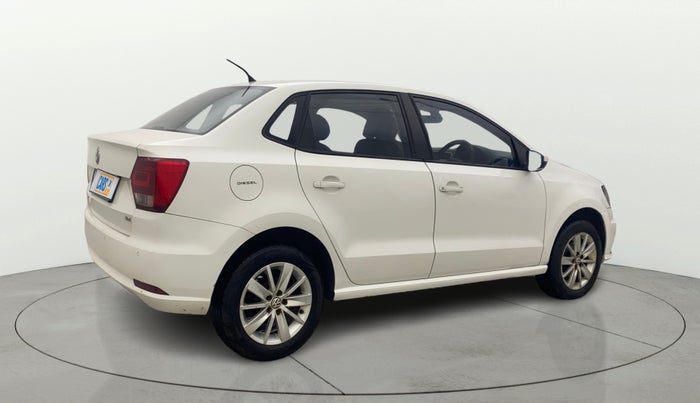 2016 Volkswagen Ameo HIGHLINE PLUS 1.5L 16 ALLOY, Diesel, Manual, 1,25,903 km, Right Back Diagonal