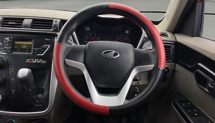 2016 Mahindra Kuv100 K6 6 STR, Petrol, Manual, 46,522 km, Steering Wheel Close Up