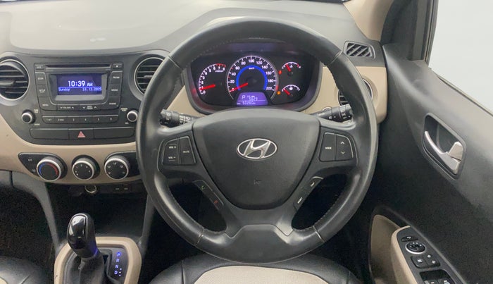 2015 Hyundai Grand i10 ASTA AT 1.2 KAPPA VTVT, Petrol, Automatic, 50,222 km, Steering Wheel Close Up