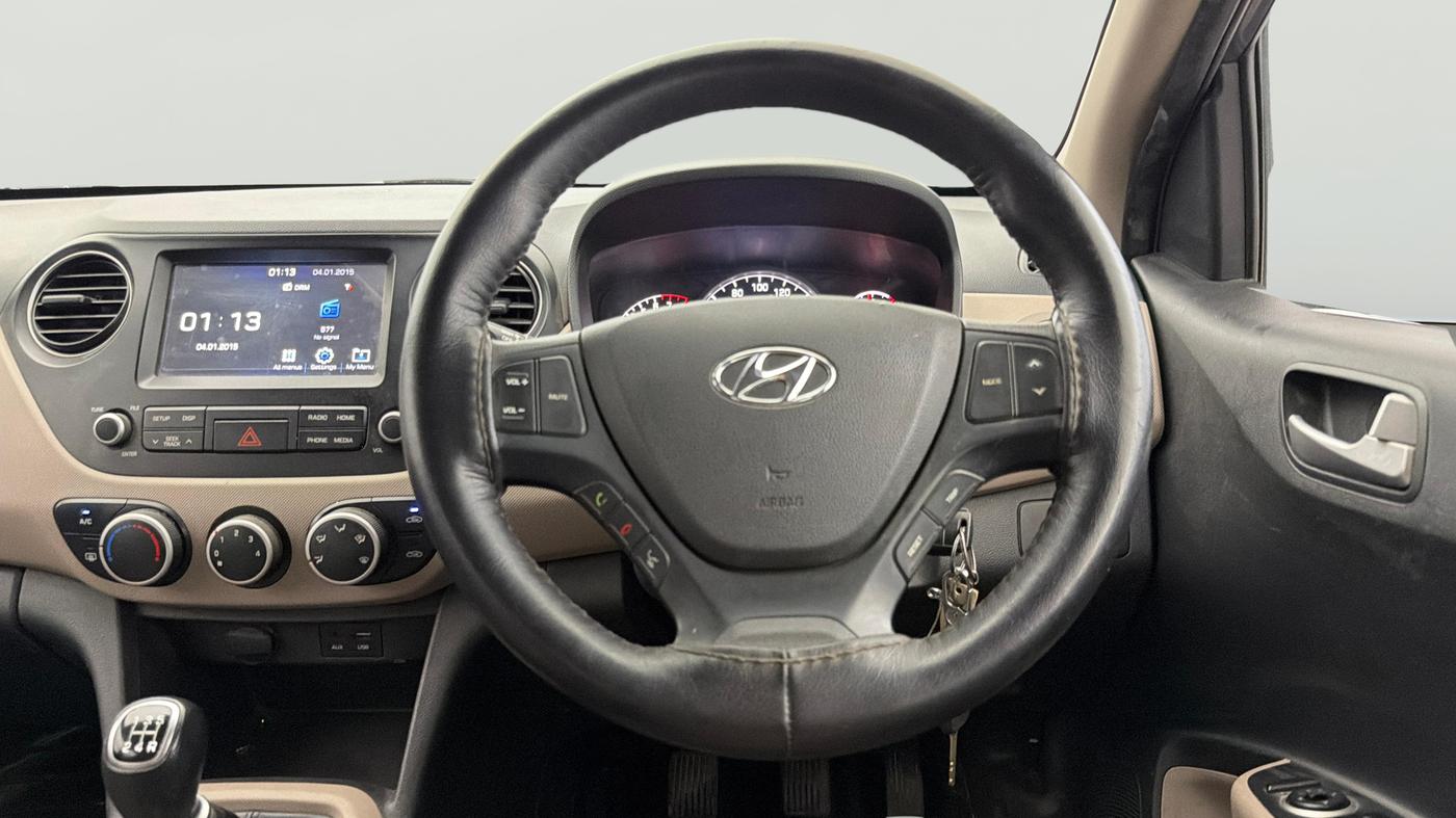 2018 Hyundai Grand i10 SPORTZ 1.2 KAPPA VTVT, Petrol, Manual, 62,704 km, Steering Wheel Close Up