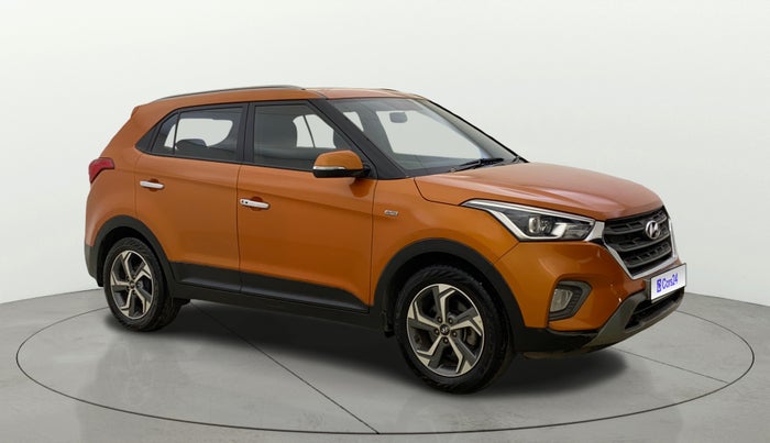 2018 Hyundai Creta SX AT 1.6 PETROL, Petrol, Automatic, 73,980 km, Right Front Diagonal