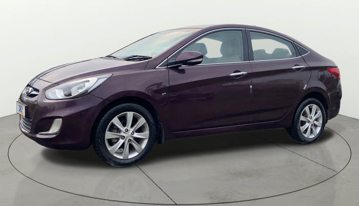 2013 Hyundai Verna FLUIDIC 1.6 VTVT SX OPT, Petrol, Manual, 99,222 km, Left Front Diagonal