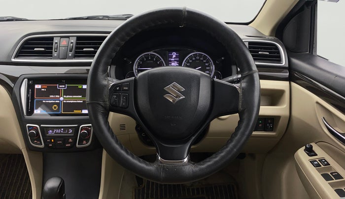 2017 Maruti Ciaz ALPHA  AT 1.4  PETROL, Petrol, Automatic, 18,819 km, Steering Wheel Close Up
