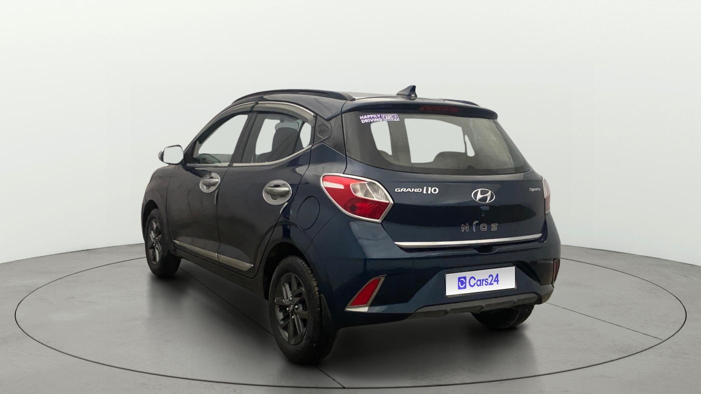 2020 Hyundai GRAND I10 NIOS SPORTZ AMT 1.2 KAPPA VTVT, Petrol, Automatic, 68,888 km, Left Back Diagonal