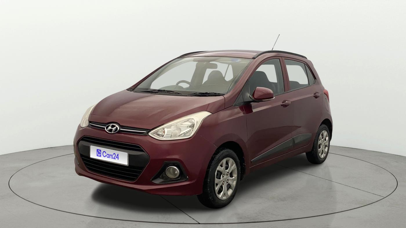 2015 Hyundai Grand i10 SPORTZ 1.2 KAPPA VTVT, Petrol, Manual, 81,282 km, Left Front Diagonal