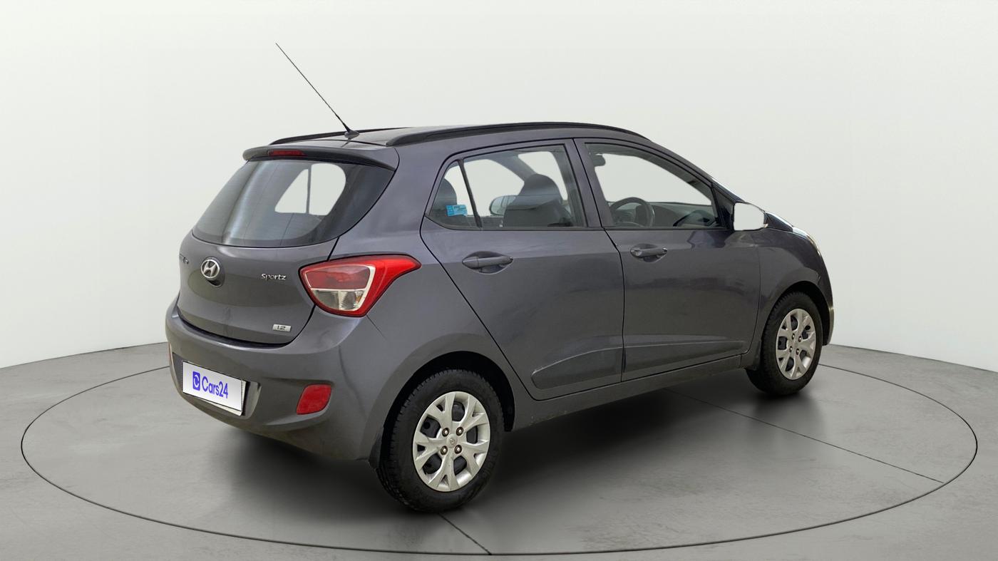 2016 Hyundai Grand i10 SPORTZ 1.2 KAPPA VTVT, Petrol, Manual, 65,102 km, Right Back Diagonal