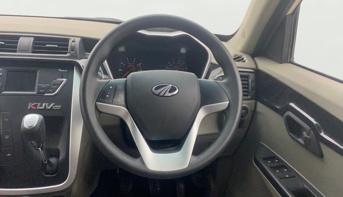 2016 Mahindra Kuv100 K6 PLUS 6 STR, Petrol, Manual, 37,851 km, Steering Wheel Close Up