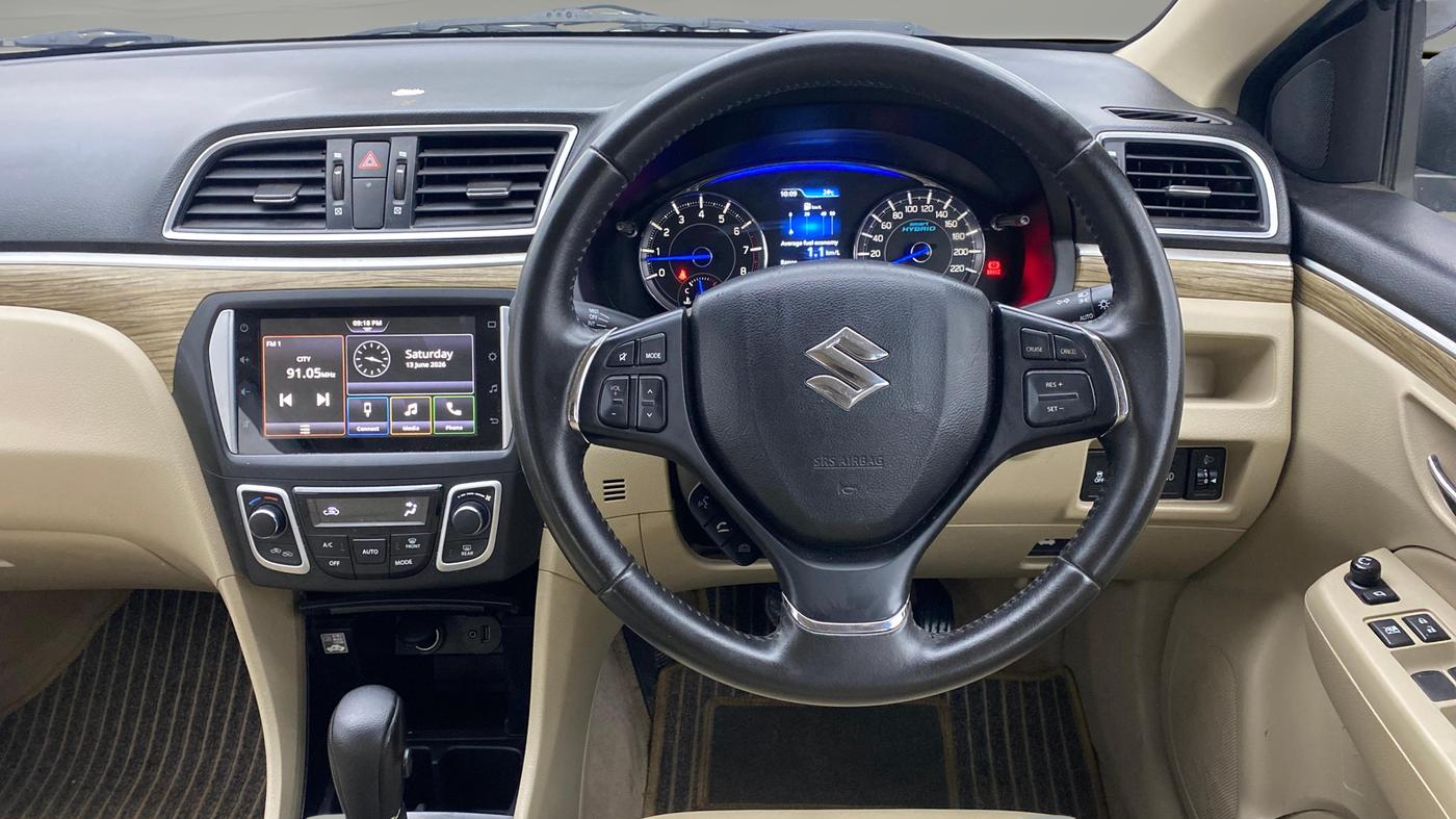 2021 Maruti Ciaz ALPHA  AT 1.5 SHVS PETROL, Petrol, Automatic, 62,799 km, Steering Wheel Close Up