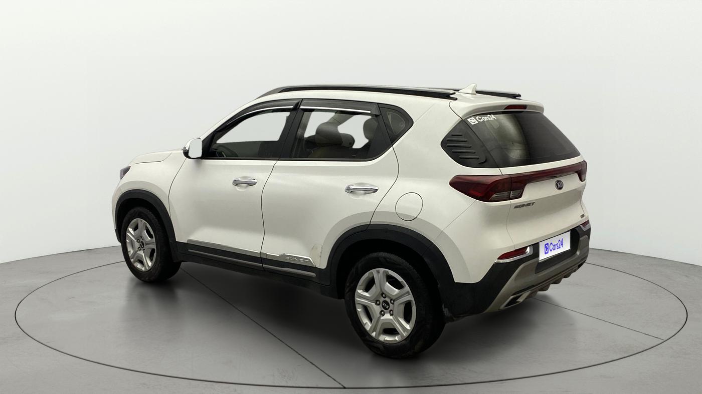 2021 KIA SONET HTX 1.0 IMT, Petrol, Manual, 27,179 km, Left Back Diagonal