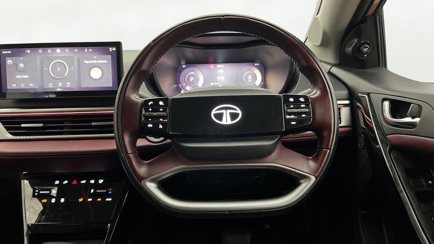2025 Tata Curvv Accomplished S 1.2 Petrol 7DCA, Petrol, Automatic, 6,845 km, Steering Wheel Close Up