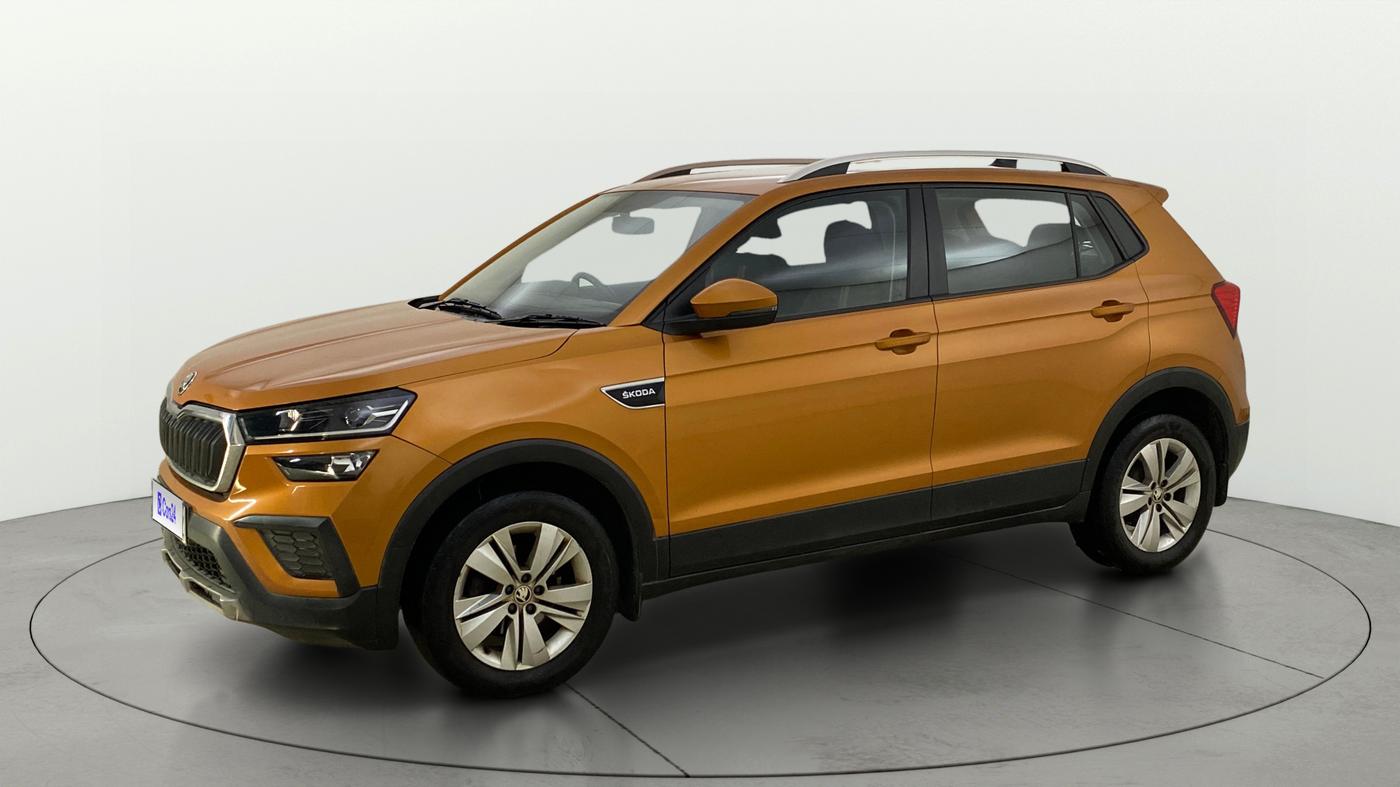 2021 Skoda KUSHAQ AMBITION 1.0L TSI AT, Petrol, Automatic, 45,058 km, Left Front Diagonal