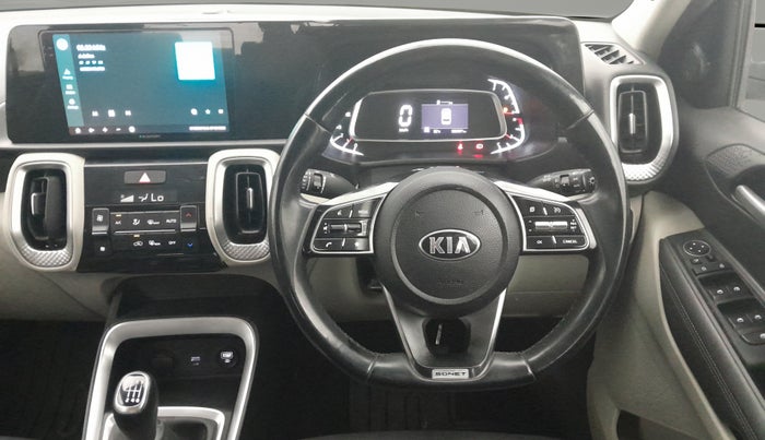 2020 KIA SONET HTX 1.0 IMT, Petrol, Manual, 98,086 km, Steering Wheel Close Up