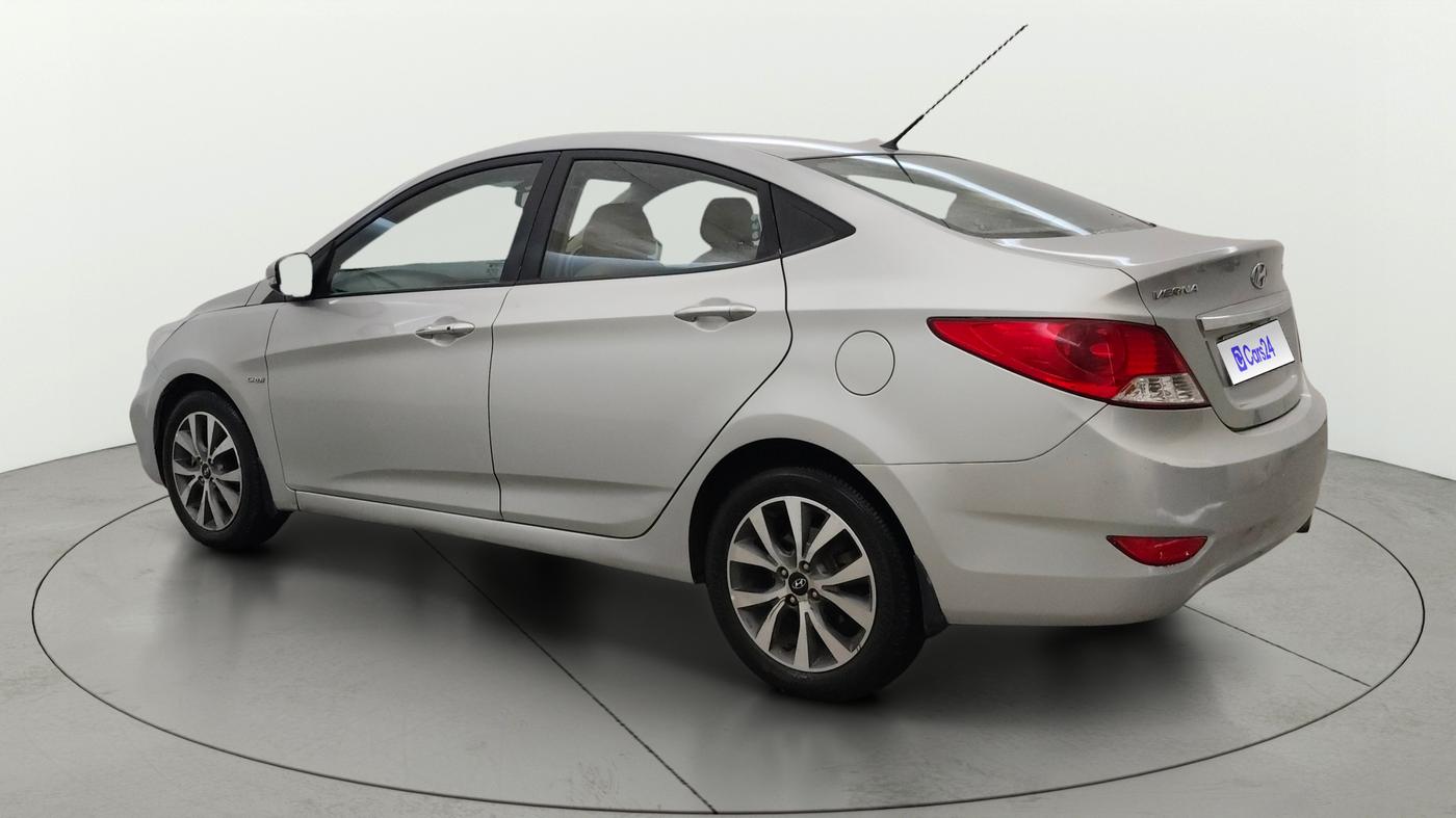 2014 Hyundai Verna FLUIDIC 1.6 CRDI SX OPT AT, Diesel, Automatic, 74,245 km, Left Back Diagonal