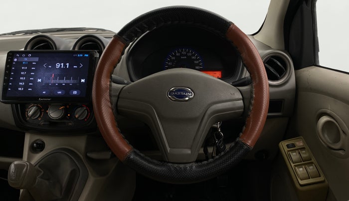 2016 Datsun Go Plus A, Petrol, Manual, 70,236 km, Steering Wheel Close Up