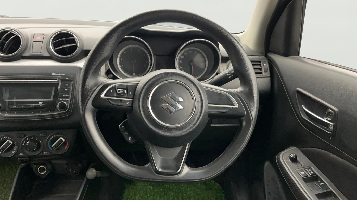 2019 Maruti Swift VXI, Petrol, Manual, 50,240 km, Steering Wheel Close Up