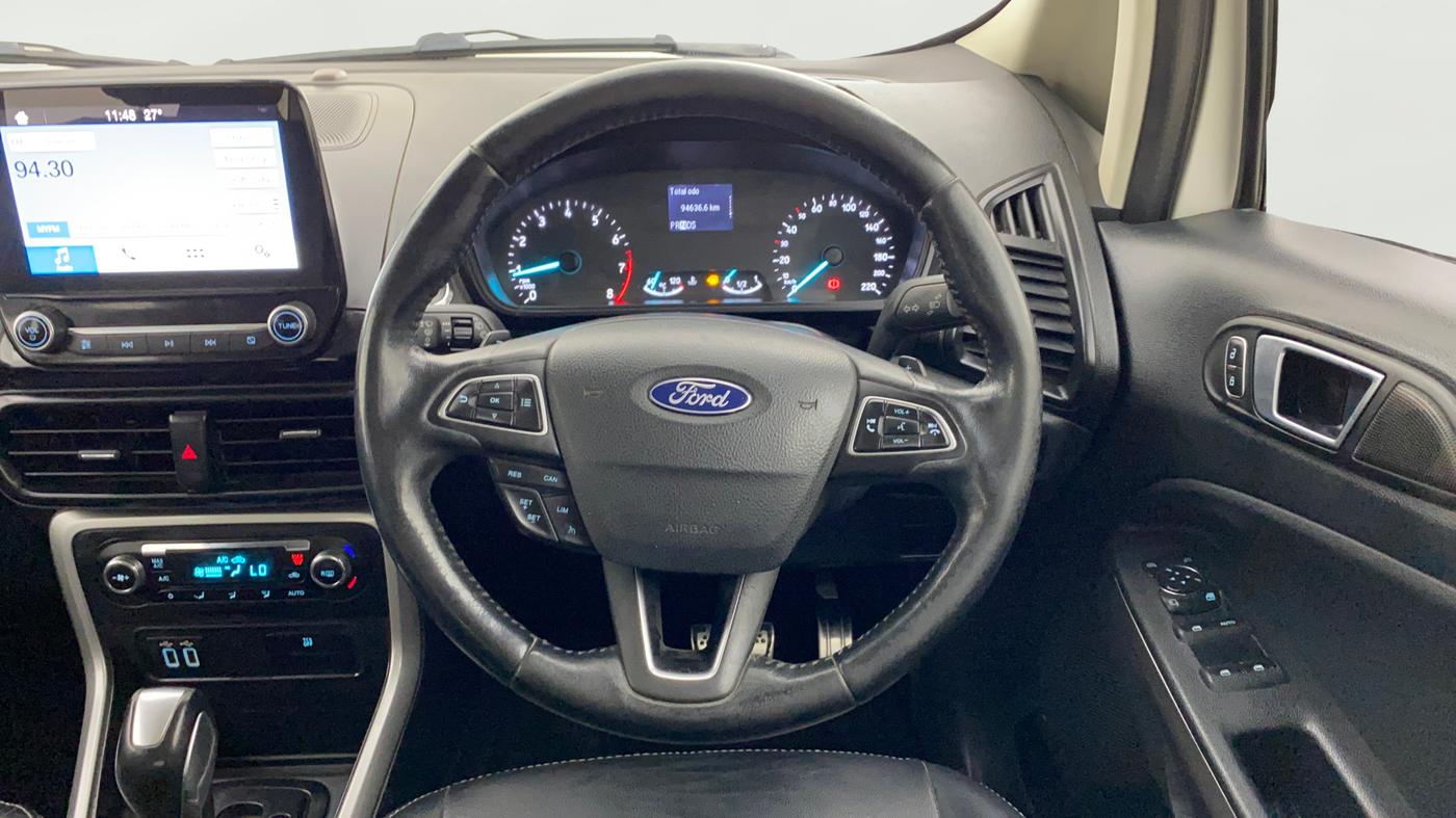 2018 Ford Ecosport TITANIUM + 1.5L PETROL AT, Petrol, Automatic, 96,521 km, Steering Wheel Close Up