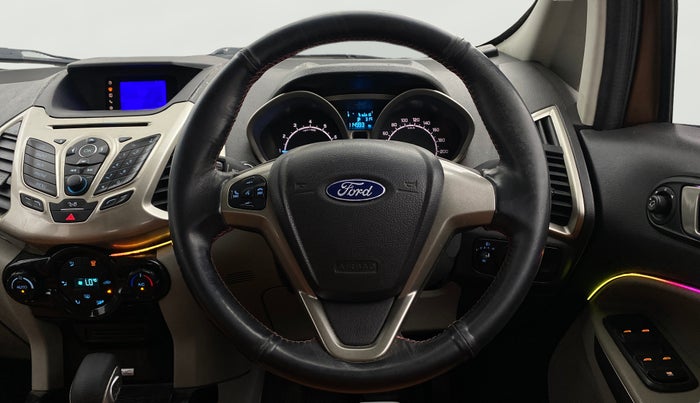2017 Ford Ecosport TITANIUM 1.5L PETROL AT, Petrol, Automatic, 1,14,990 km, Steering Wheel Close Up