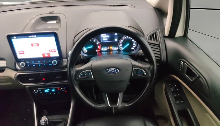 2019 Ford Ecosport TITANIUM 1.5L PETROL, Petrol, Manual, 1,15,488 km, Steering Wheel Close Up