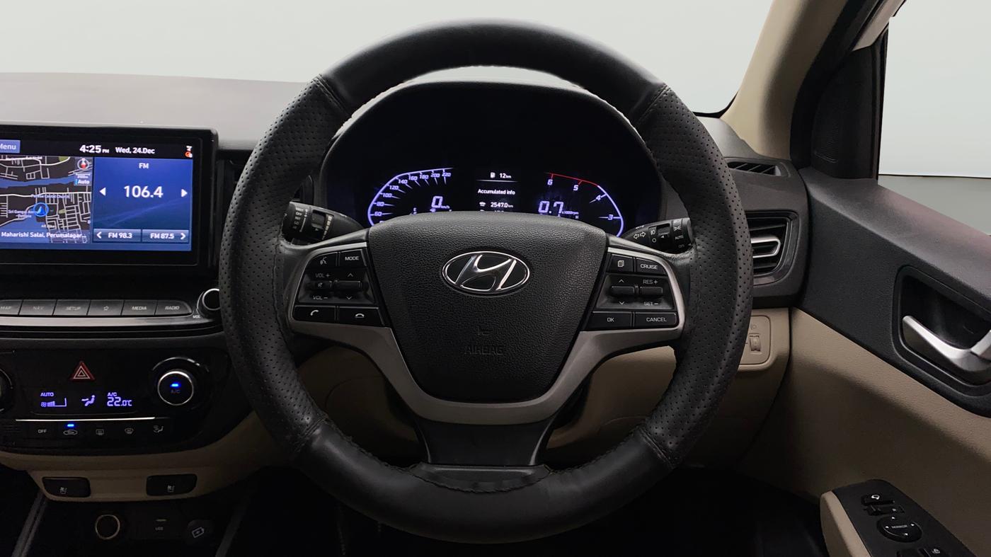 2021 Hyundai Verna SX (O) 1.5 CRDI, Diesel, Manual, 79,788 km, Steering Wheel Close Up