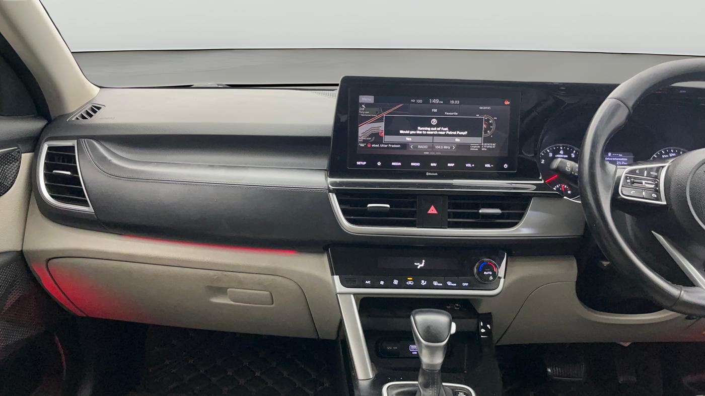 2021 KIA SELTOS HTX IVT 1.5 PETROL, Petrol, Automatic, 80 km, Air Conditioner