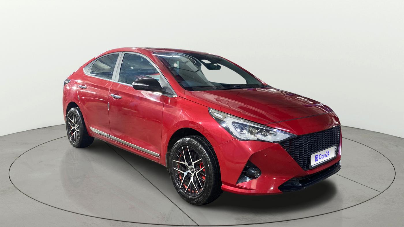 2020 Hyundai Verna SX (O) 1.0 TURBO DCT, Petrol, Automatic, 37,378 km, Right Front Diagonal