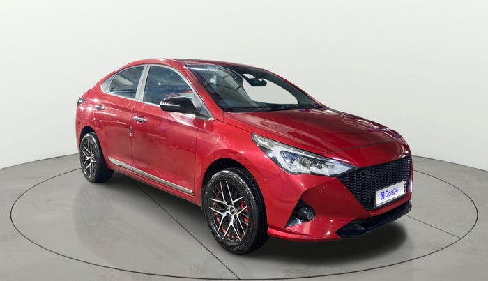 2020 Hyundai Verna SX (O) 1.0 TURBO DCT, Petrol, Automatic, 37,378 km, Right Front Diagonal