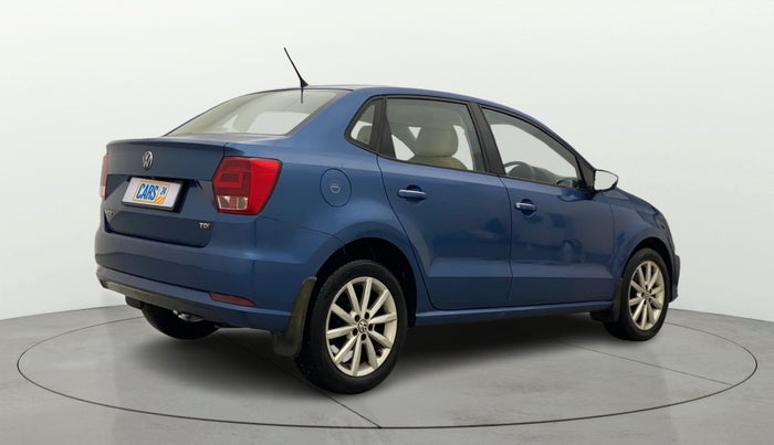 2017 Volkswagen Ameo HIGHLINE PLUS 1.5L AT 16 ALLOY, Diesel, Automatic, 40,829 km, Right Back Diagonal