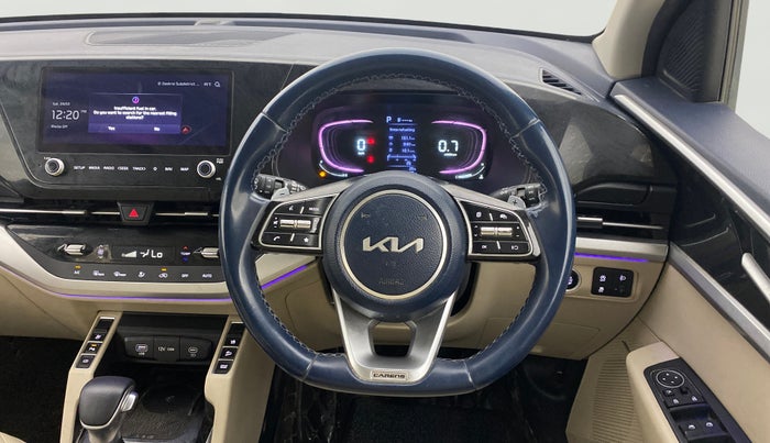 2023 KIA CARENS LUXURY PLUS 1.5 DIESEL AT 7 STR, Diesel, Automatic, 1,27,119 km, Steering Wheel Close Up