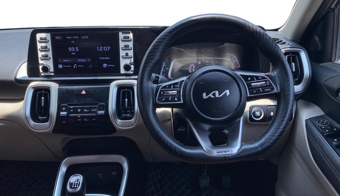 2023 KIA SONET HTX 1.5D IMT, Diesel, Manual, 64,299 km, Steering Wheel Close Up