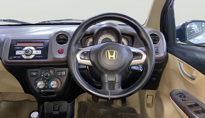 2013 Honda Brio V MT, Petrol, Manual, 93,798 km, Steering Wheel Close Up