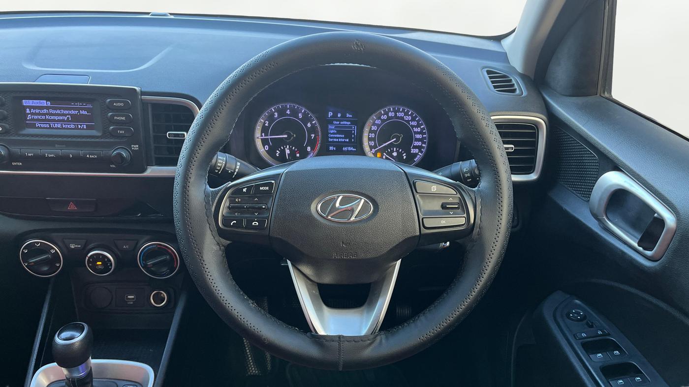 2019 Hyundai VENUE S 1.0 TURBO DCT, Petrol, Automatic, 64,135 km, Steering Wheel Close Up