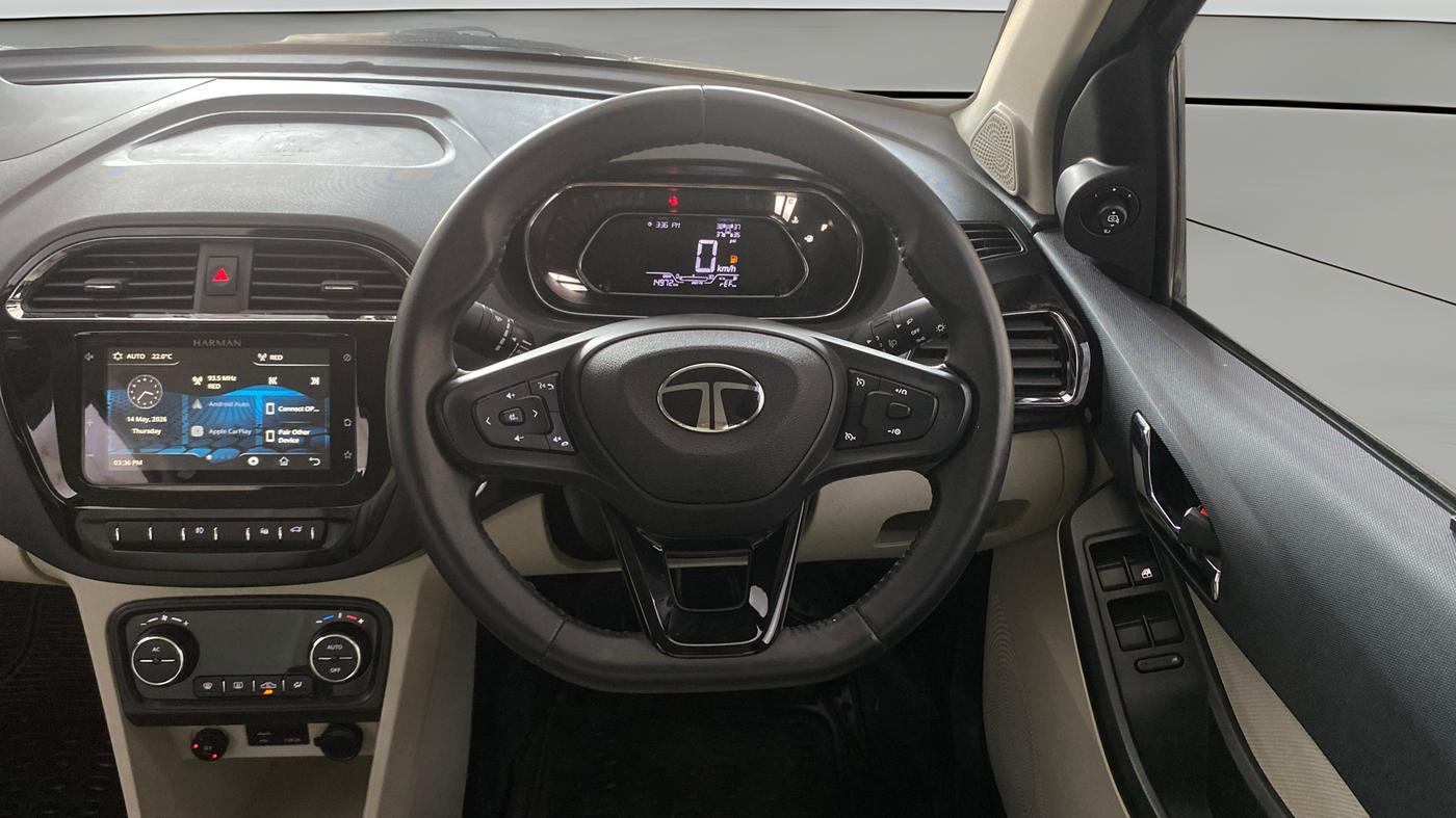 2024 Tata TIGOR XZ PLUS PETROL, CNG, Manual, 14,989 km, Steering Wheel Close Up