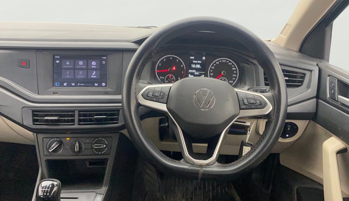 2022 Volkswagen VIRTUS COMFORTLINE TSI 1.0 MT, Petrol, Manual, 46,685 km, Steering Wheel Close Up