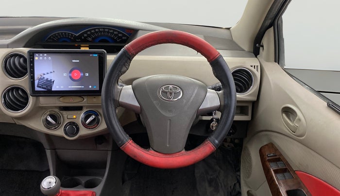 2013 Toyota Etios V, Petrol, Manual, 70,726 km, Steering Wheel Close Up