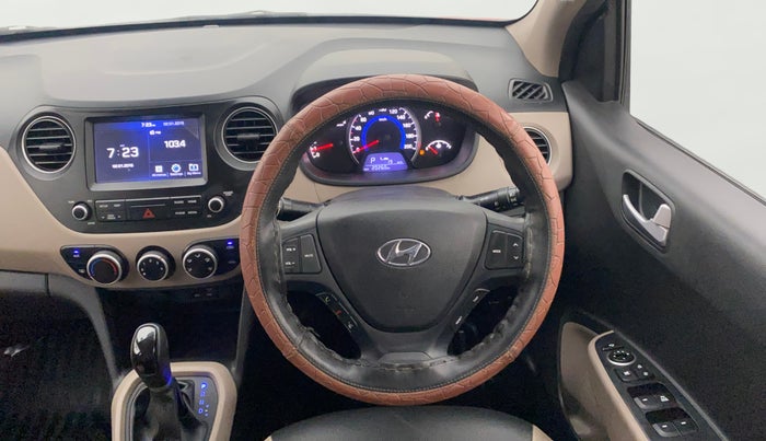 2019 Hyundai Grand i10 SPORTZ AT 1.2 KAPPA VTVT, Petrol, Automatic, 20,233 km, Steering Wheel Close Up