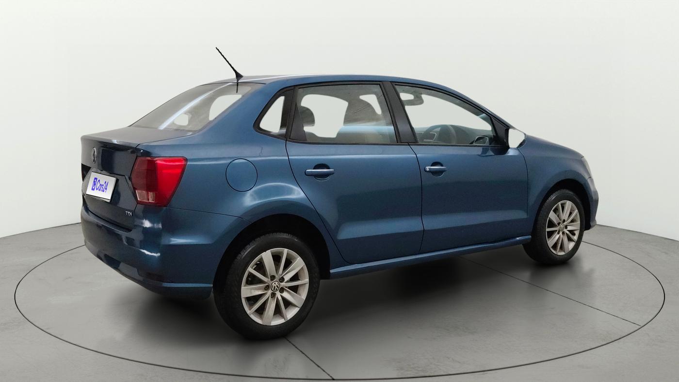 2016 Volkswagen Ameo HIGHLINE1.5L, Diesel, Manual, 1,44,002 km, Right Back Diagonal