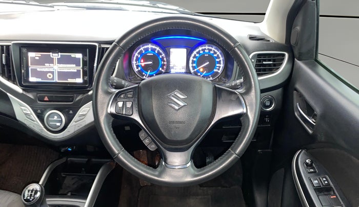 2018 Maruti Baleno ALPHA PETROL 1.2, Petrol, Manual, 27,219 km, Steering Wheel Close Up