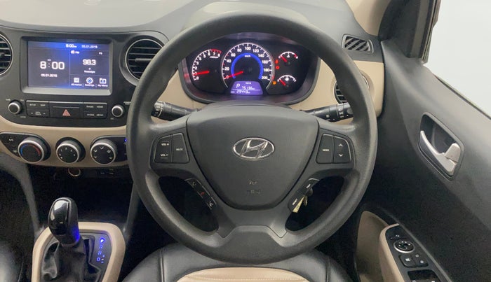 2017 Hyundai Grand i10 SPORTZ (O) AT 1.2 KAPPA VTVT, Petrol, Automatic, 29,408 km, Steering Wheel Close Up