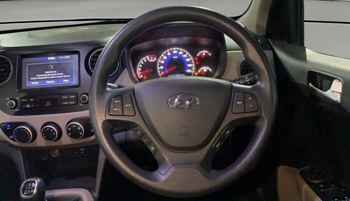 2017 Hyundai Grand i10 SPORTZ (O) 1.2 KAPPA VTVT, Petrol, Manual, 38,898 km, Steering Wheel Close Up