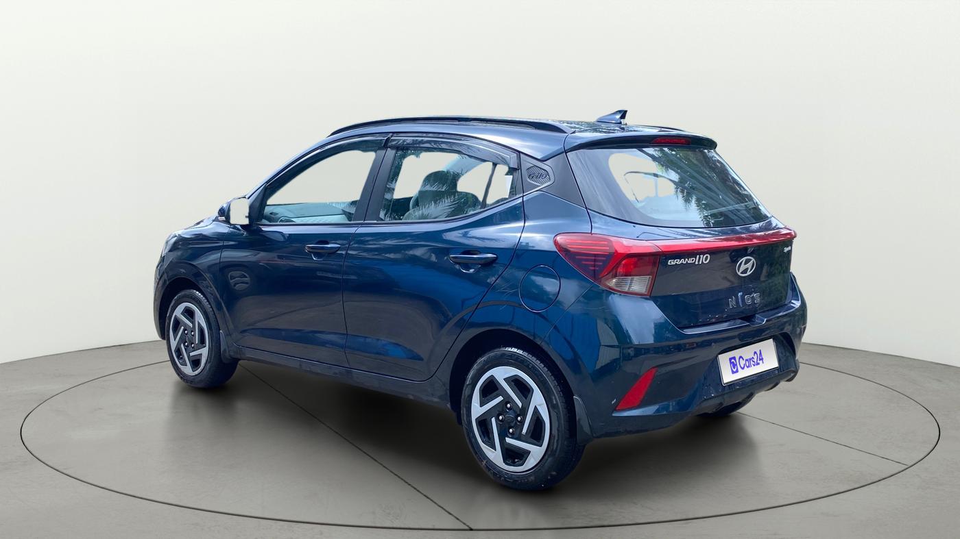2023 Hyundai GRAND I10 NIOS SPORTZ AMT 1.2 KAPPA VTVT, Petrol, Automatic, 8,326 km, Left Back Diagonal